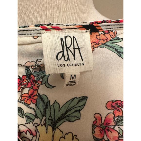 NWT Anthropologie x dRa Los Angeles Sanne Midi Dress Black Floral Belted Sz Med - Picture 8 of 8